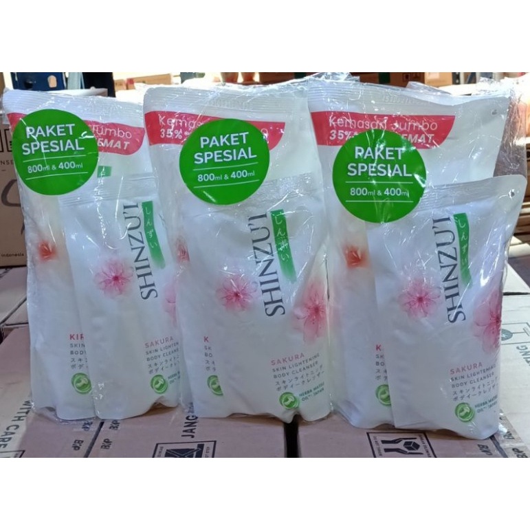 beli 1 gratis 1 Shinzui sabun cair promo 800ML free 400ML termurah