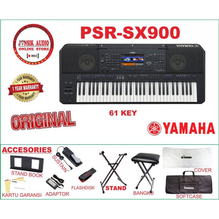 new✨ -Yamaha PSR SX900 sx-900 psr sx 900 Keyboard Paket Komplete