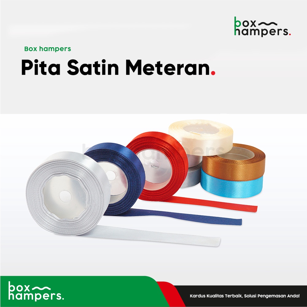 

HAMPERS PITA SATIN ( 0,75" / 2 CM )METERAN PITA|PITAKADO|PITASATIN|HAMPERS|HAPPINESS