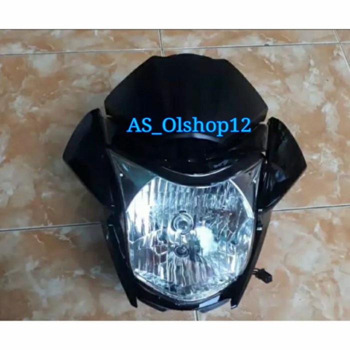 BATOK KEPALA LAMPU DEPAN MEGAPRO NEW / MEGAPRO BANTENG HITAM