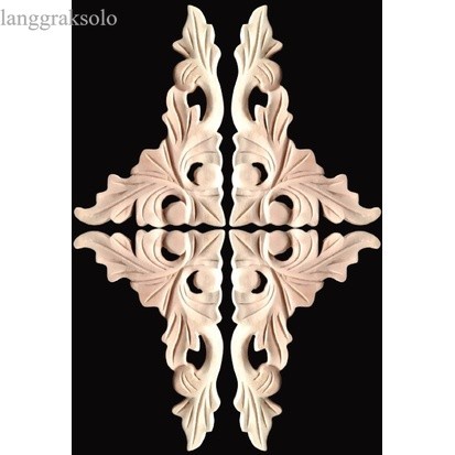 

Pab Ornamen Ukir Sudut Jepara Motif Daun Hiasan Dinding Tempel Soko murah