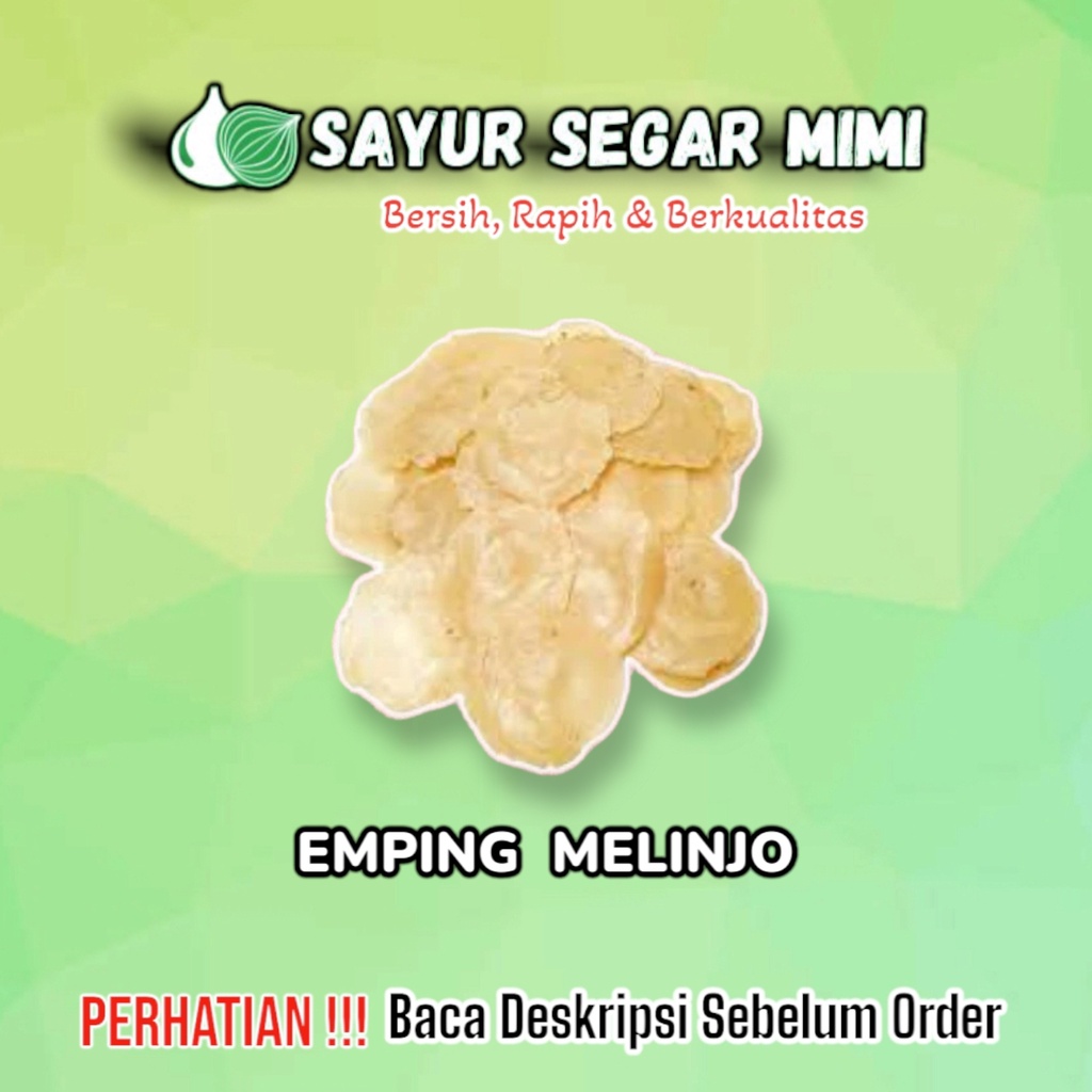 

Emping Melinjo 250 Gram - Sᴀʏᴜʀ Sᴇɢᴀʀ ♏ɪᴍɪ