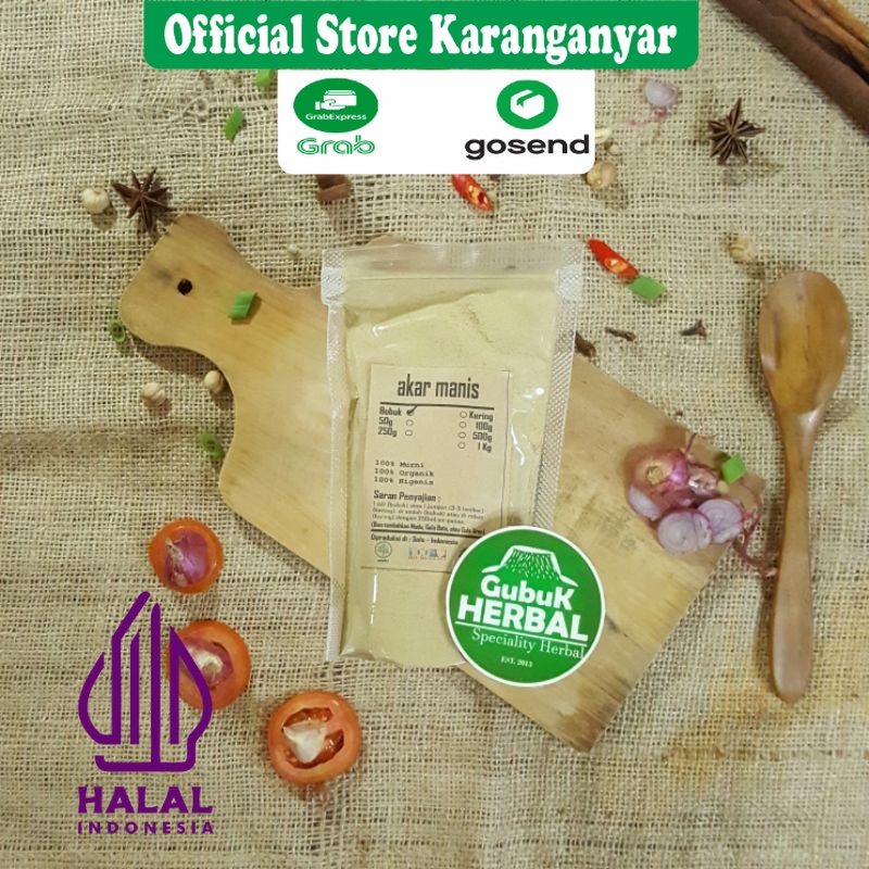 

AKAR MANIS BUBUK 1Kg / KAYU LEGI / Liquorice Licorice / BUBUK HALUS / MURNI TANPA CAMPURAN