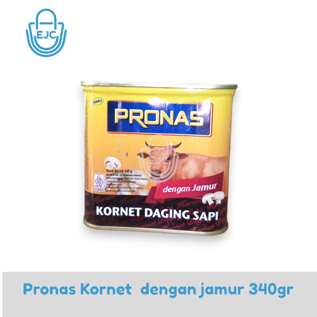 

Pronas Kornet Daging Sapi dengan jamur 340gr Kornet sapi pronas