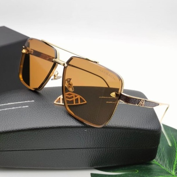 New Kacamata Hitam MayBach 72325 Unisex Mewah Anti UV Fullset