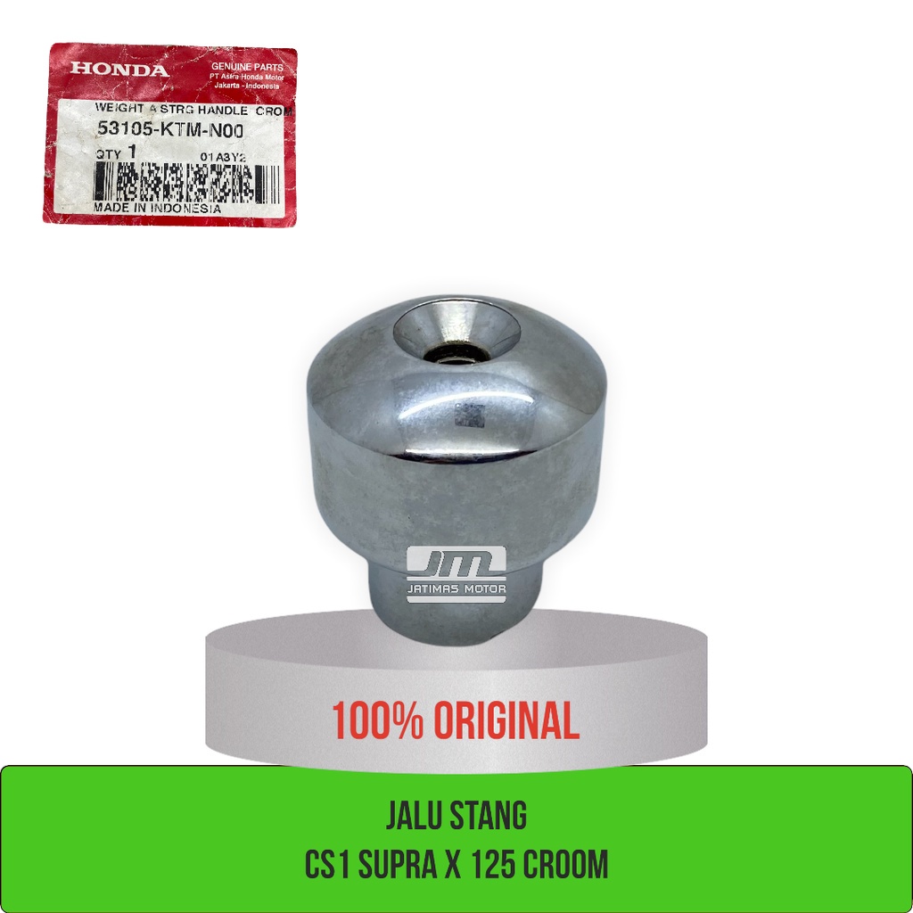 Jalu stang CS1 Supra x 125 warna croom 53105-KTM-N00