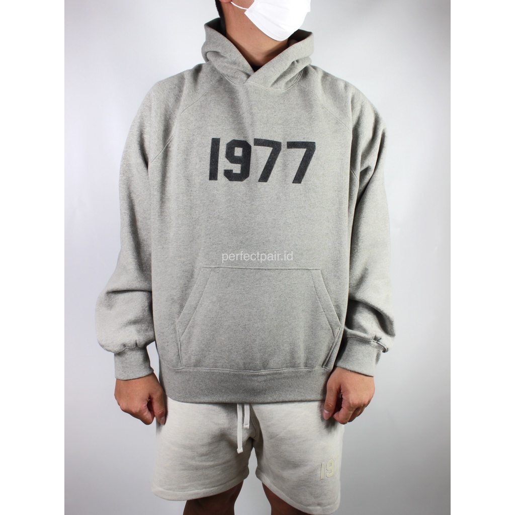 FOG Fear of God 1977 Dark Oatmeal Hoodie Mirror 1:1 Fulltag
