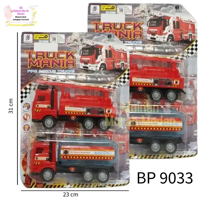 M3 - Mainan Truck Mania Pemadam Kebakaran BP9033/Truk Anak / Mobil Truck