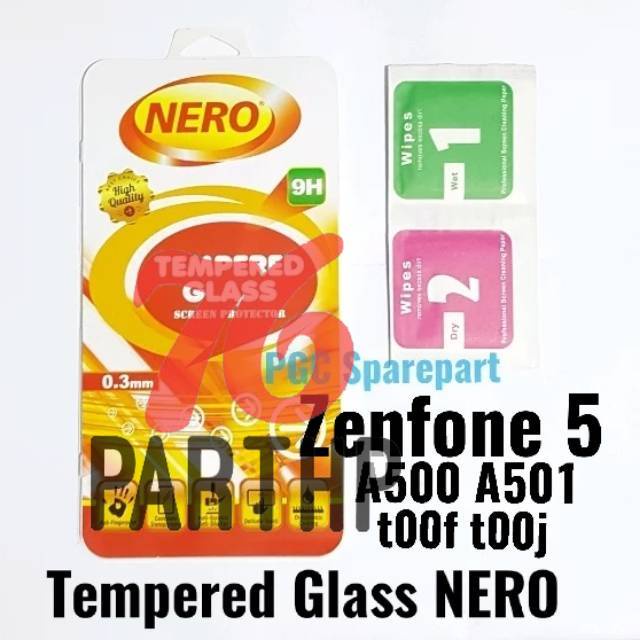 NERO Tempered Glass 0.3mm Kaca Anti Gores AS Zenfone 5 - A500 A501 t00f t00j - Pelindung Bening TG