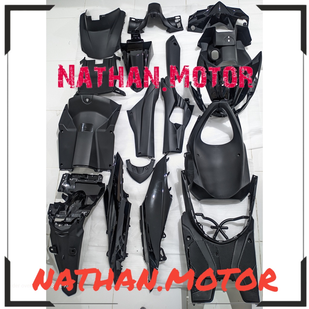 Full Body Beat FI CBS K25 2012 2013 2014 Hitam WIN | complete set bodi kasar halus motor honda injek