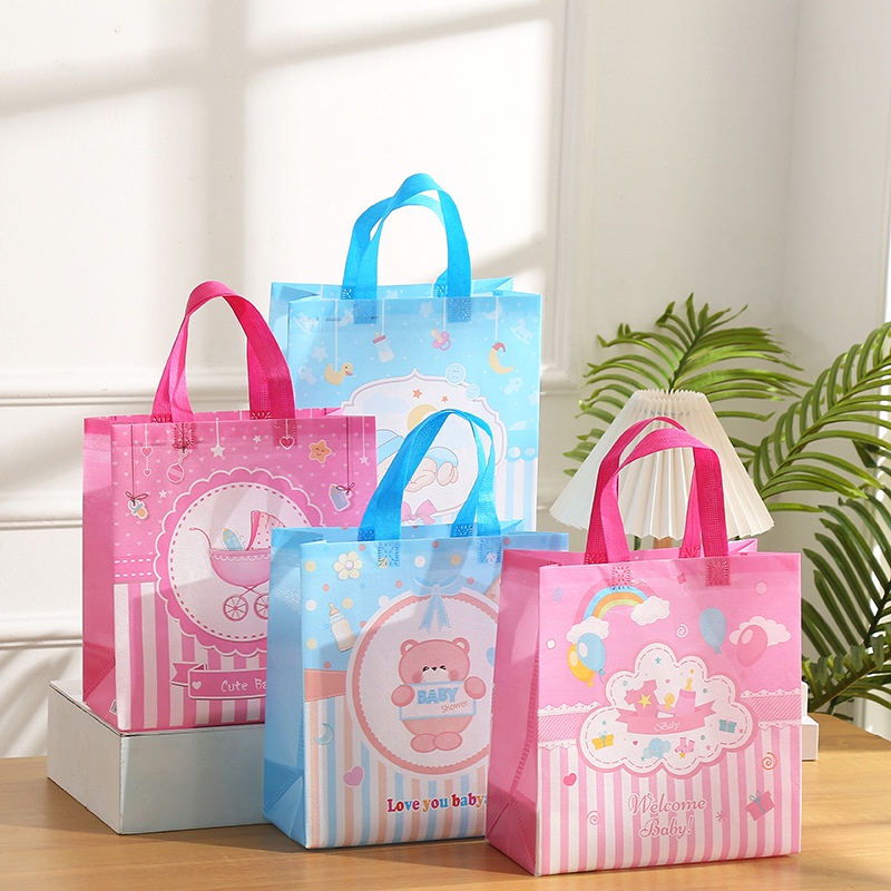 

(Gucin) Tas kado anak baby boy girl trolly baby / Tas tenteng souvenir anak ulang tahun