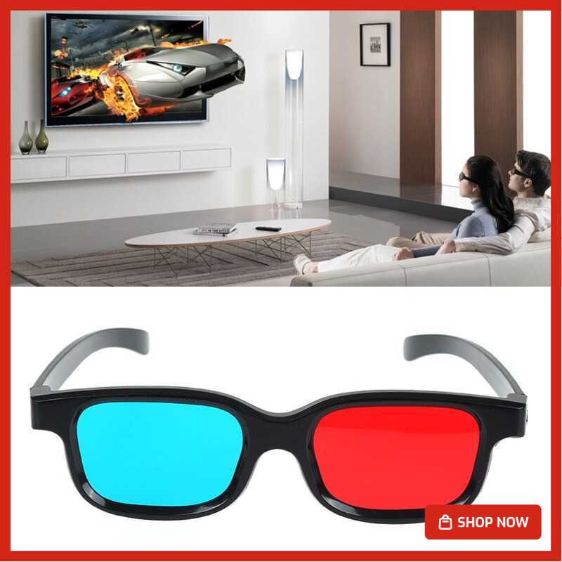 Kacamata 3D Cinema Movie Bioskop Plastic Frame Glasses - H3
