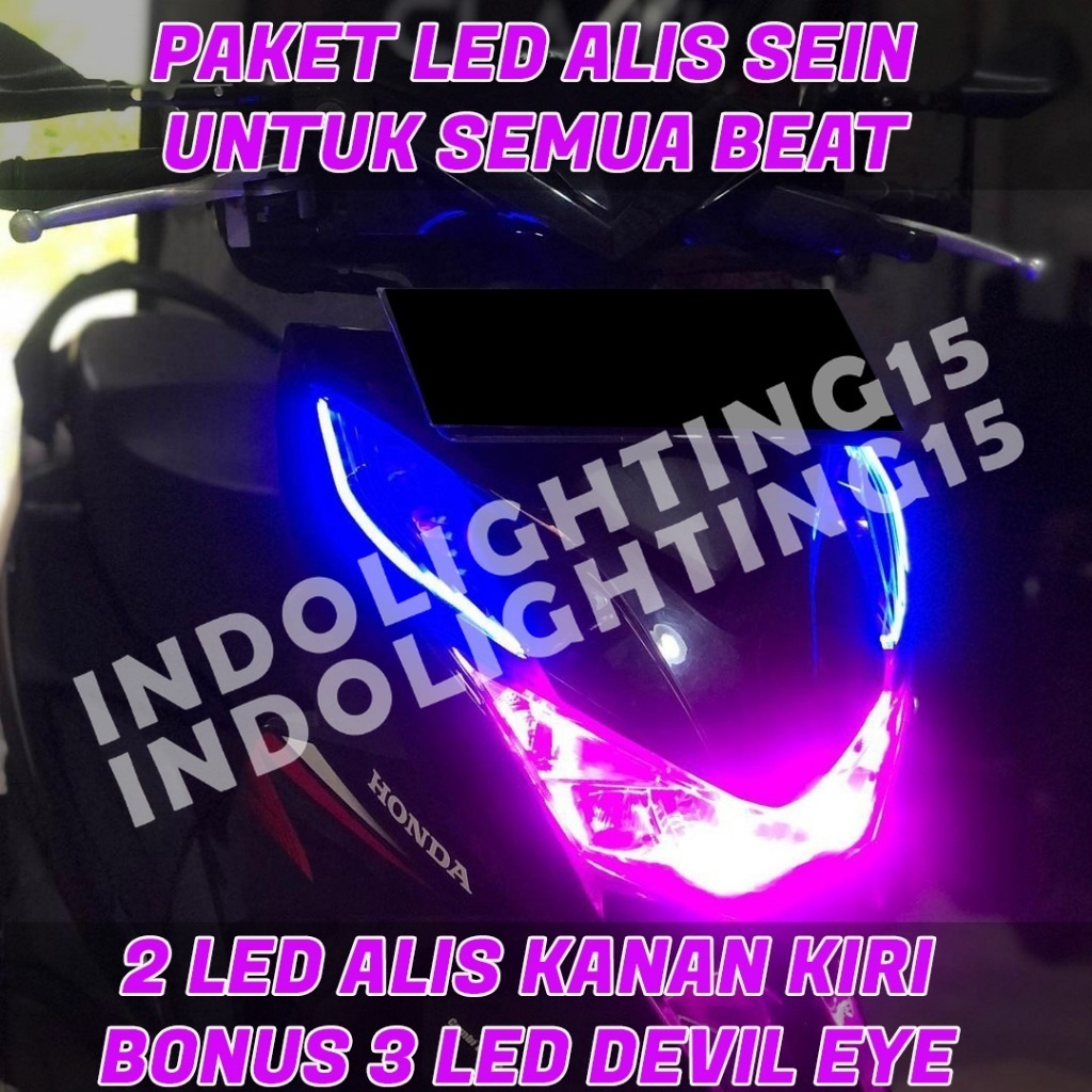 FULSET LAMPU ALIS BONUS DEVIL EYE UNTUK SEMUA BEAT LAMPU ALIS UNTUK SEMUA BEAT ALIS HEADLAMP LAMPU D