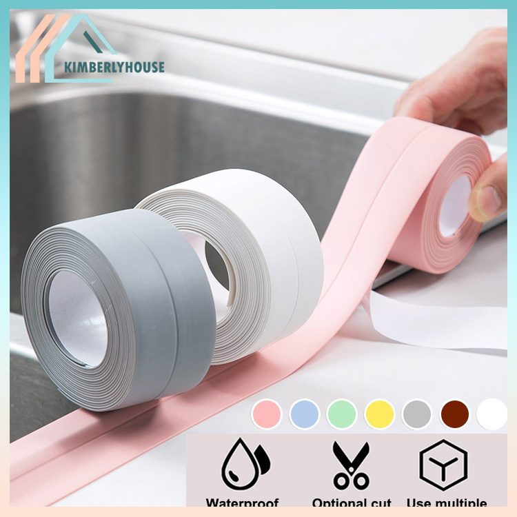 

Seal Tape Protection Dapur Anti Jamur Karet Penutup Celah Siku Wastafel Kamar Mandi Serbaguna