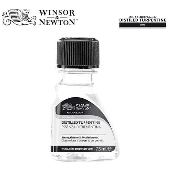 

Winsor and Newton Distilled Turpentine 75 ml Oil Painting Cat Minyak