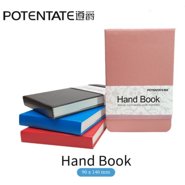 

Potentate Watercolor Hand Book 90x140mm A6 300 gsm 24 Lembar - Buku Sketsa Cat Air