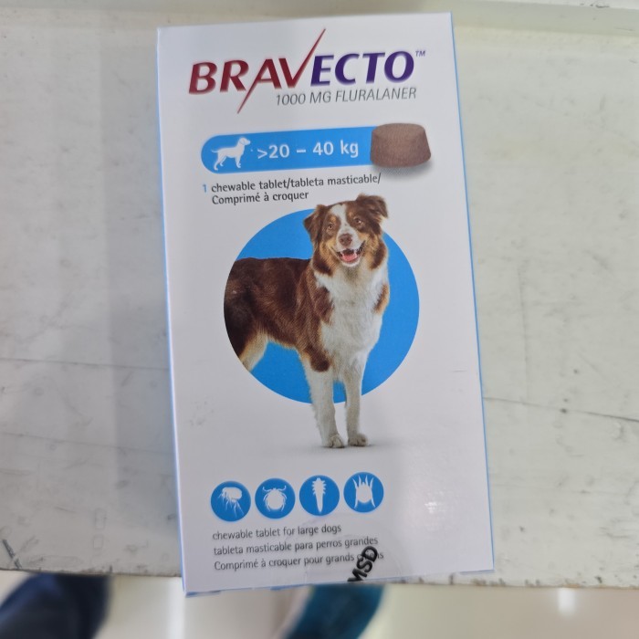 Bravecto Tab Large Dog 20-40kg, 1000mg