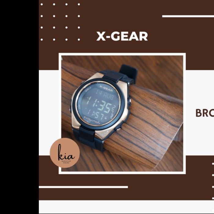 JAM TANGAN PRIA ORIGINAL X-GEAR  DIGITAL PENUNJUK WAKTU SHALAT JAM TANGAN SPORT PRIA SMART WATCH - T