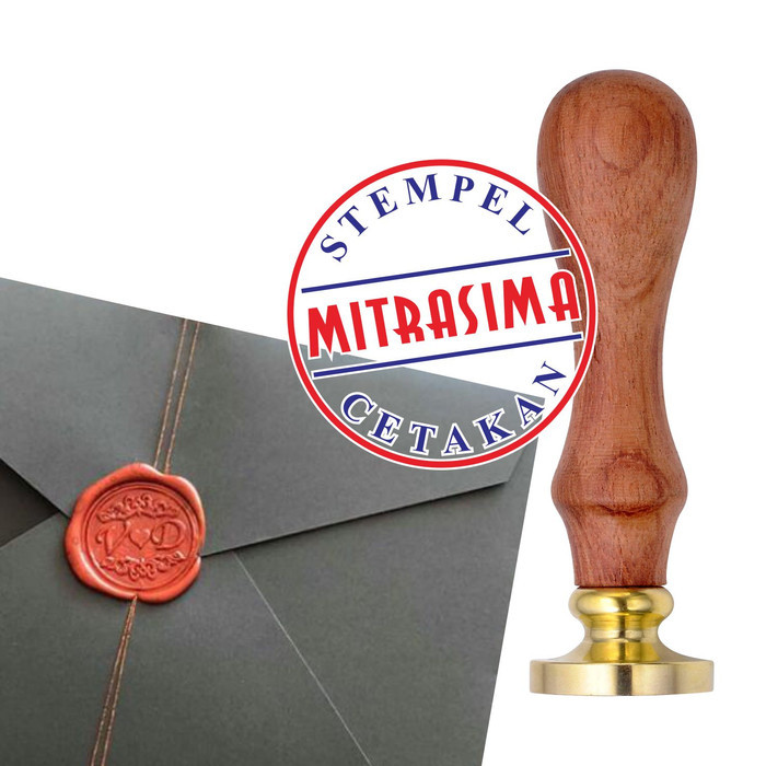 

wax stamp stempel lilin custom desain - 25 mm