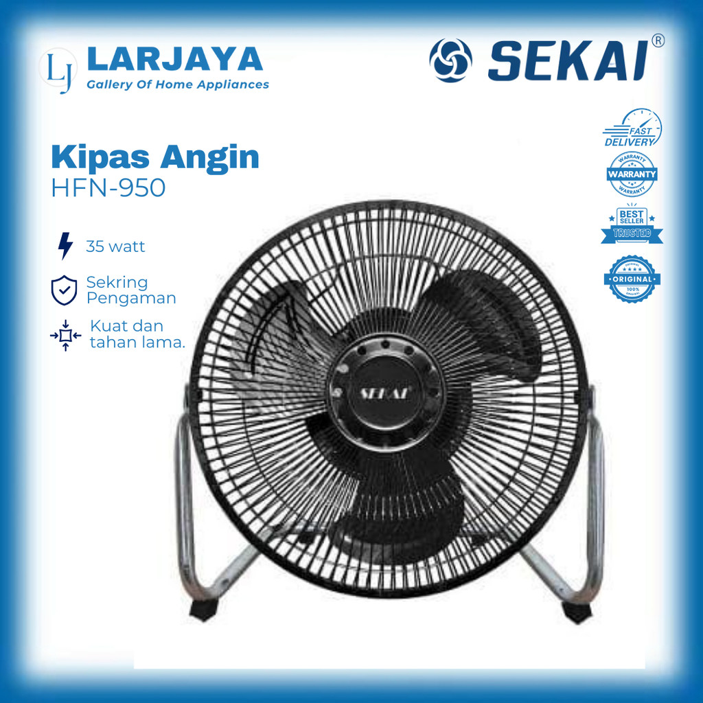 Kipas Angin Sekai HFN-950 | High Velocity Fan Desk Fan HFN 950