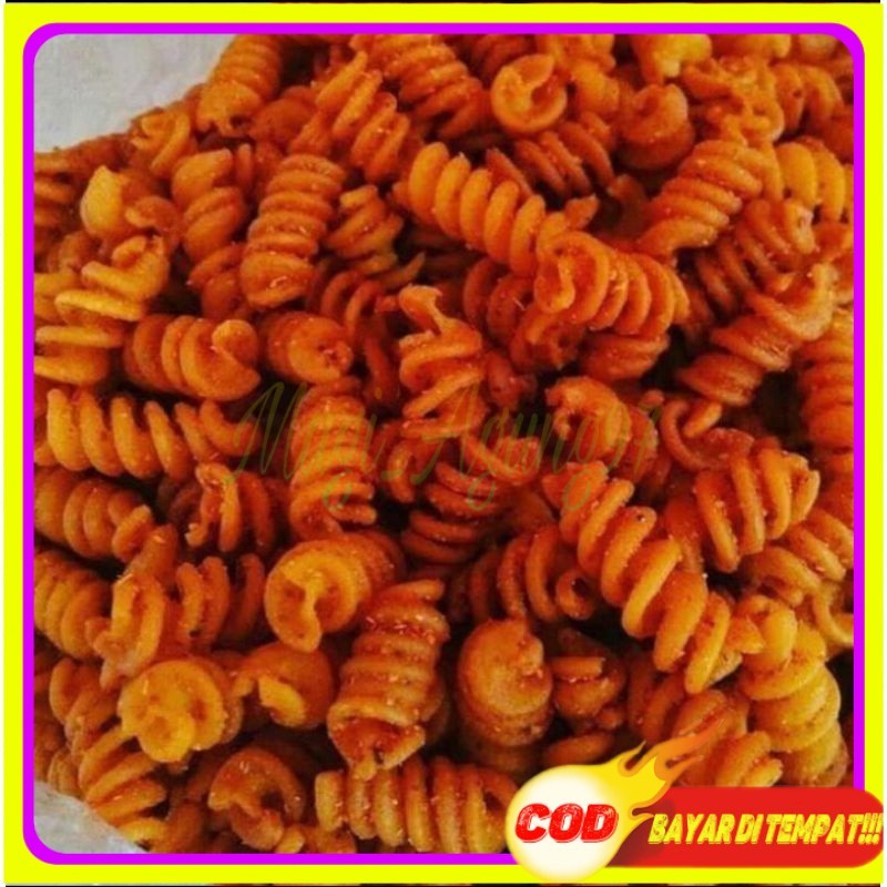 

1kg Makaroni keriting/ulir murah 8 varian rasa