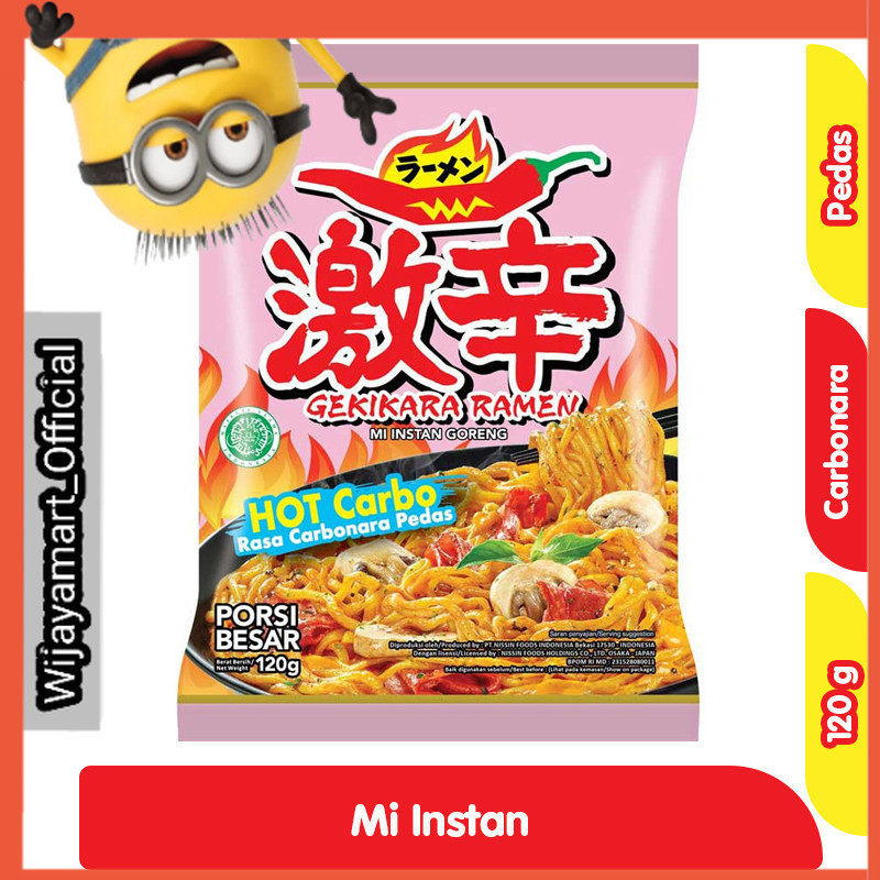 

Gekikara Ramen Mi Instan Goreng Carbonara Pedas 120 g