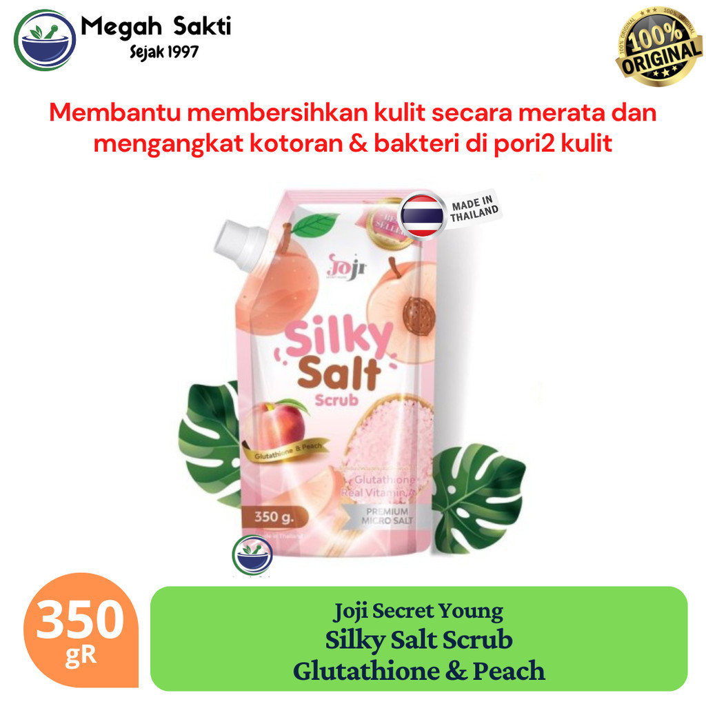 MGS - Joji Silky Salt Scrub GLUTATHIONE & PEACH 350gR