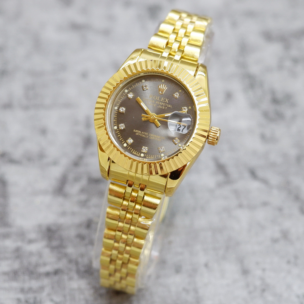 TERBARU Jam Tangan Wanita ROLEX Datejust Rantai Kecil Fashion