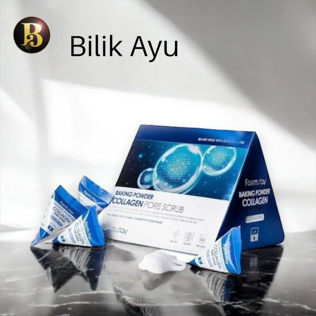 Farm Stay Baking Powder Collagen Pore Scrub 7g isi 25pcs