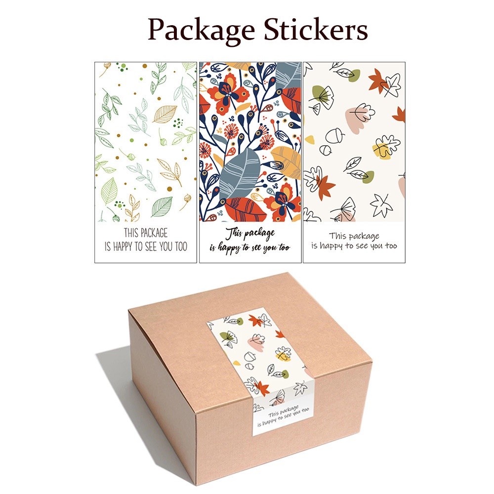 

karomahID 50Pcs This Package Is Happy To See You Too Stickers Seal Labels hampers