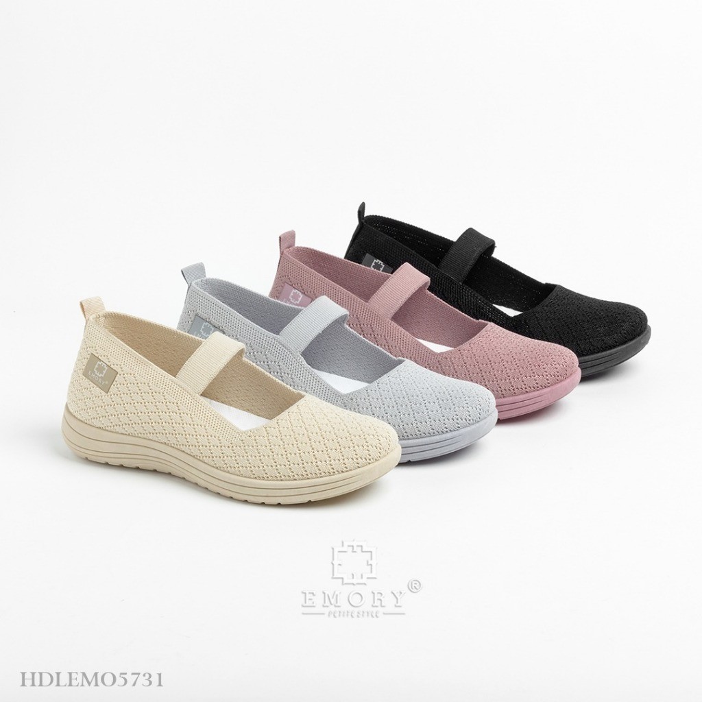 [NEW PRODUCT] EMORY STYLE  Flexknit  HDLEMO5731 Sepatu Wanita Sneakers Slip on rajut SHOES