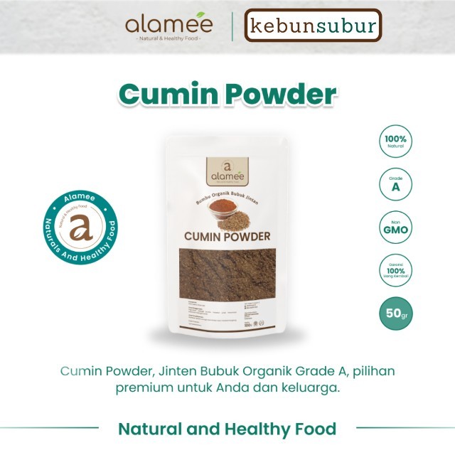 

ALAMEE Jintan Bubuk Cumin Powder Bumbu Dapur Instan Jinten Ground Caraway Seasoning 50 Gram kebunsubur Kebunsubur