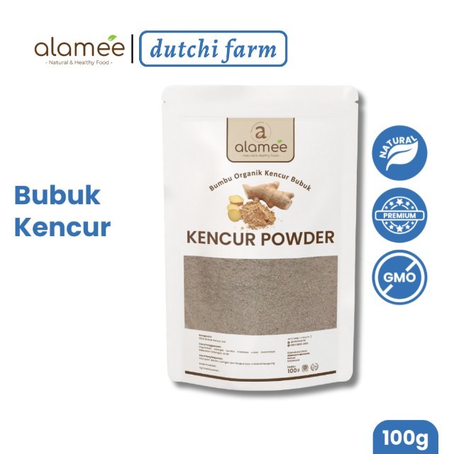 

ALAMEE Kencur Bubuk Bumbu Dapur Organik Murni Asli Tanpa Campuran Powder Spice 100gr Dutchi Farm