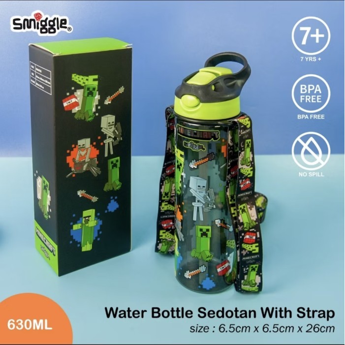 

MM SET SMIGGLE PERALATAN PERLENGKAPAN SEKOLAH EDITION MINECRAFT / MINECRAFT SET BOTOL/ LUNCHBAG MINECRAFT / BENTO MINECRAFT / TAS MINECRAFT SD GRADE ORI - SMI MINE STRAP