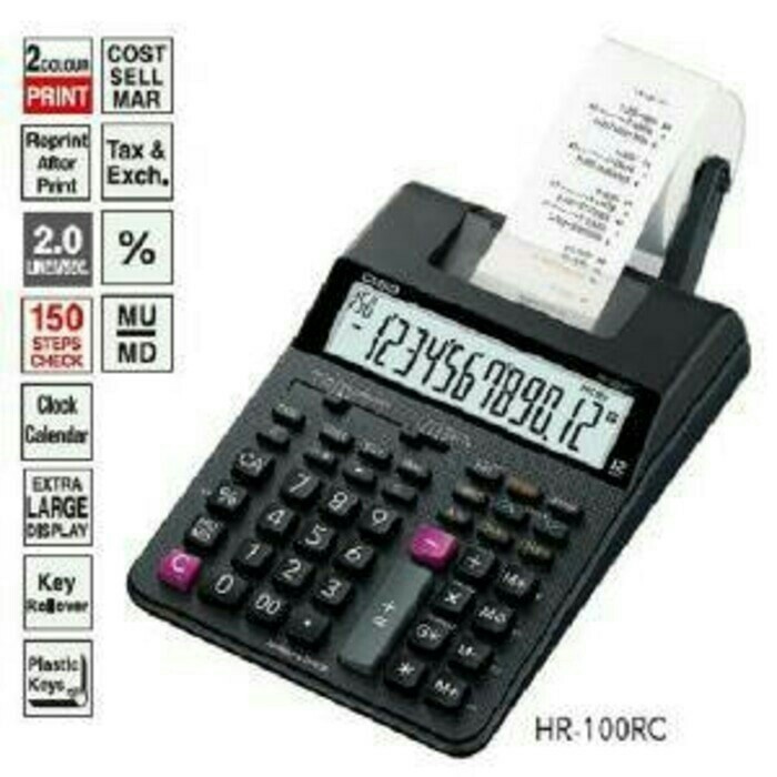 

[BIG SALE] kalkulator calculator casio hr-100rc hr100rc printing print struk ori