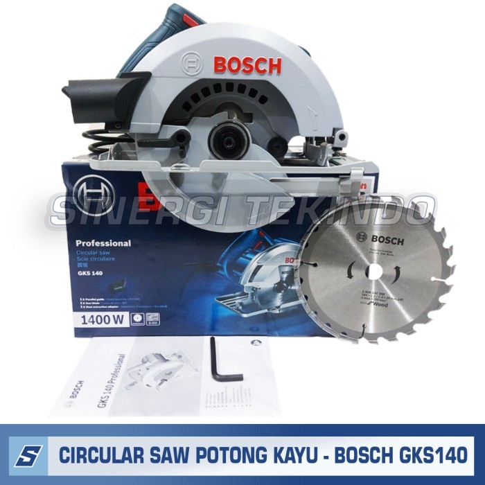 Mesin Gergaji Potong Kayu - BOSCH GKS140 Circular Saw Sirkel GKS 140