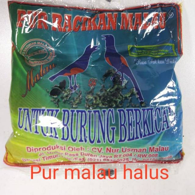 PUR RACIKAN MALAU VOER HALUS PAKAN BURUNG PLECI CIBLEK CIPO PRENJAK DLL 150 GRAM - Romeesa