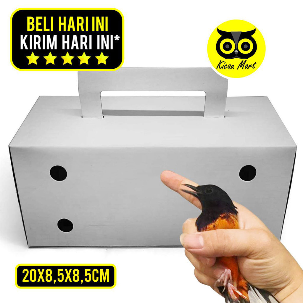 

KICAU MART Kotak Kardus Ekonomis Polos Merek Sempati Kotak Kardus Box Bawa Burung Lovebird Kenari Kacer Parkit Hamster Marmut Sugar Glider