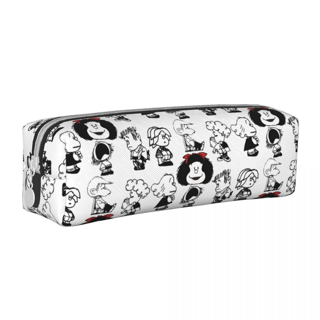 

Mafalda Characters Pencil Cases Cartoon Pencilcases Pen Holder for Student Big Capacity Bag Students School Zipper Stationery