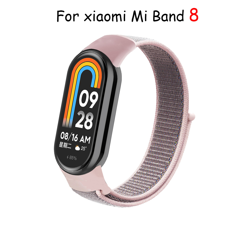 

Nylon Loop for xiaomi Mi Band 8 Bracelet SmartWatch Wristband Correa Replacement sport pulsera watchband for Miband 8 NFC Strap