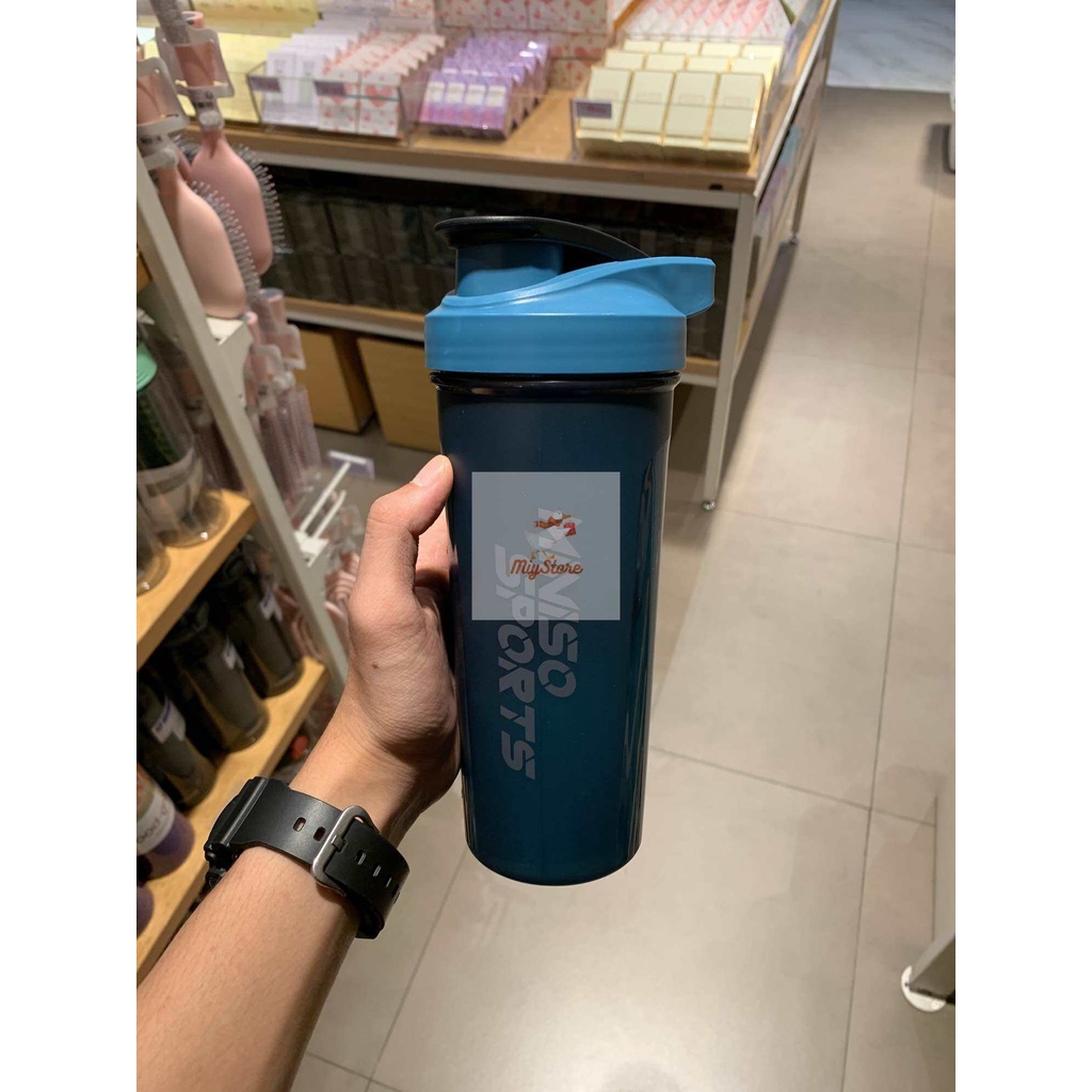 MINISO Botol Sport Shaker Botol Minum 800 ml / Shaker Bottle / Happy Food Collection Shaker Bottle