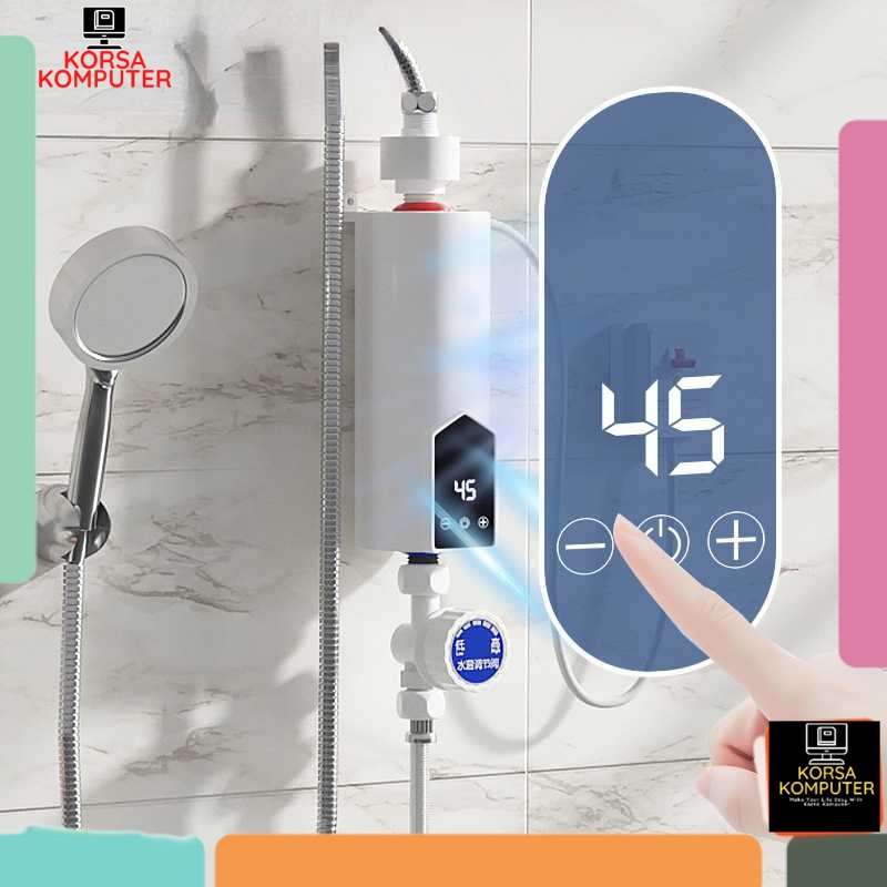 Pemanas Air Listrik Water Heater SUS Heating System Shower 3500W Pemanas Air Shower Hot Water Kamar 