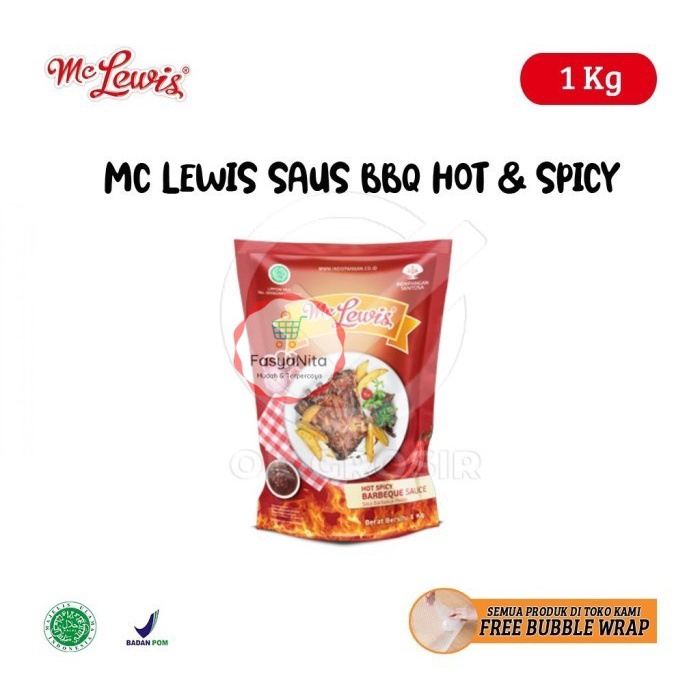 

McLewis BBQ Barbeque Sauce Original / Hot Spicy 1 kg - Hot & Spicy - Hot & Spicy - FasyAnita Mart Denpasar