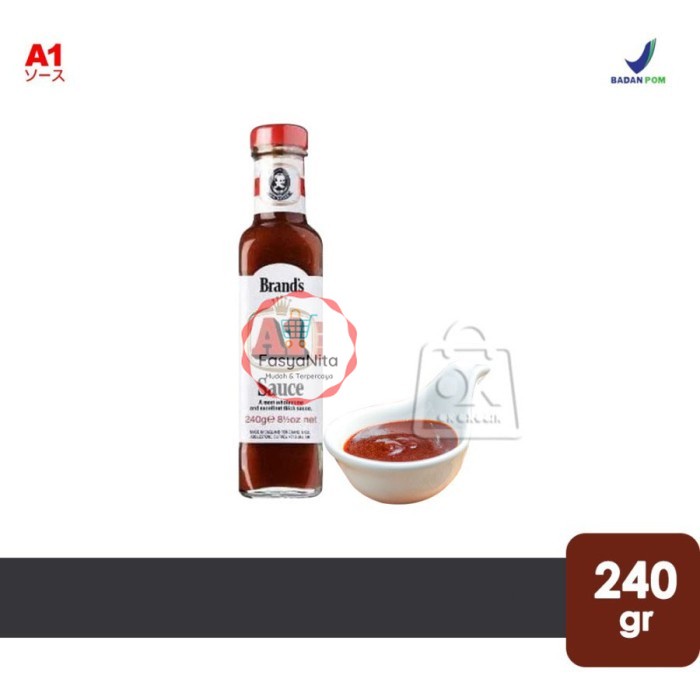 

Steak Sauce BRAND'S A1 / Saus Steak ( Botol Kaca 240gr ) - FasyAnita Mart Denpasar