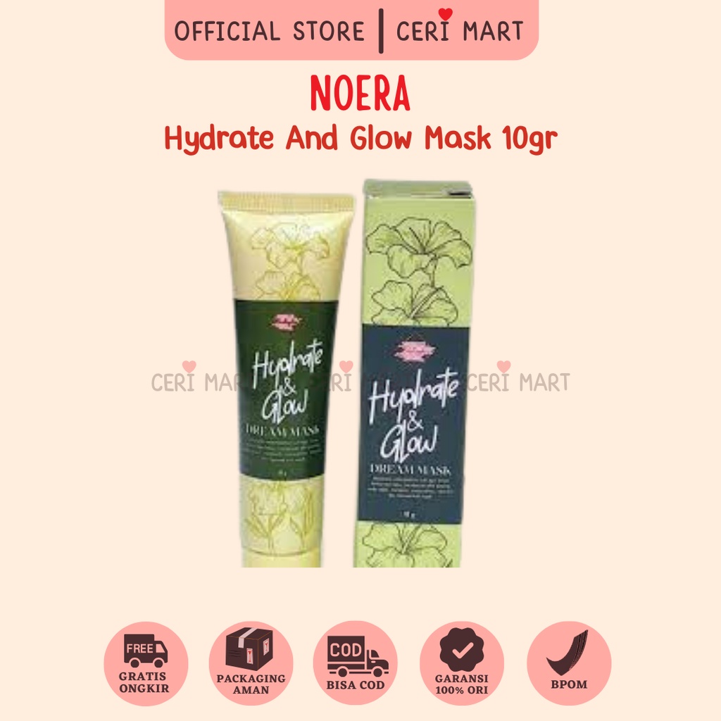 Noera Reisha Glow Hydrate &amp; Glow Dream Mask | Masker Jelly - ORIGINAL