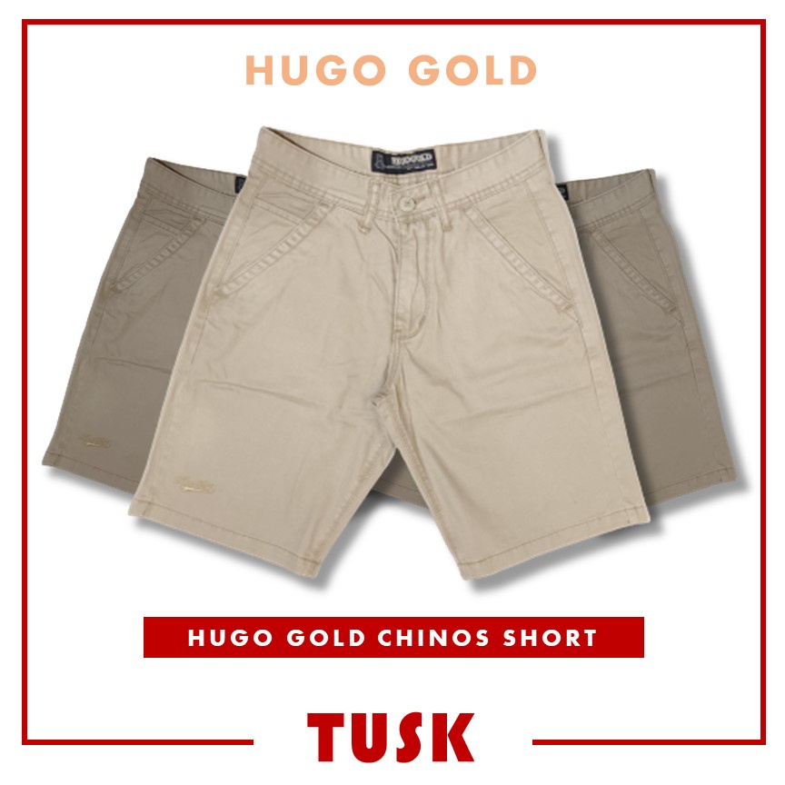 Celana Pendek Chino Short Pants Pria Cotton Twill Celana Pendek Cowok Hugo Gold Celana Pendek Katun