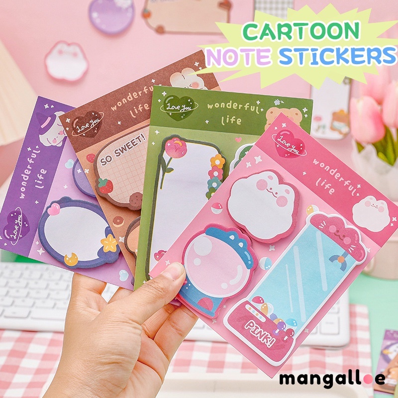 

Catatan Tempel Kombinasi Kartun Pola Hewan Lucu -MGG