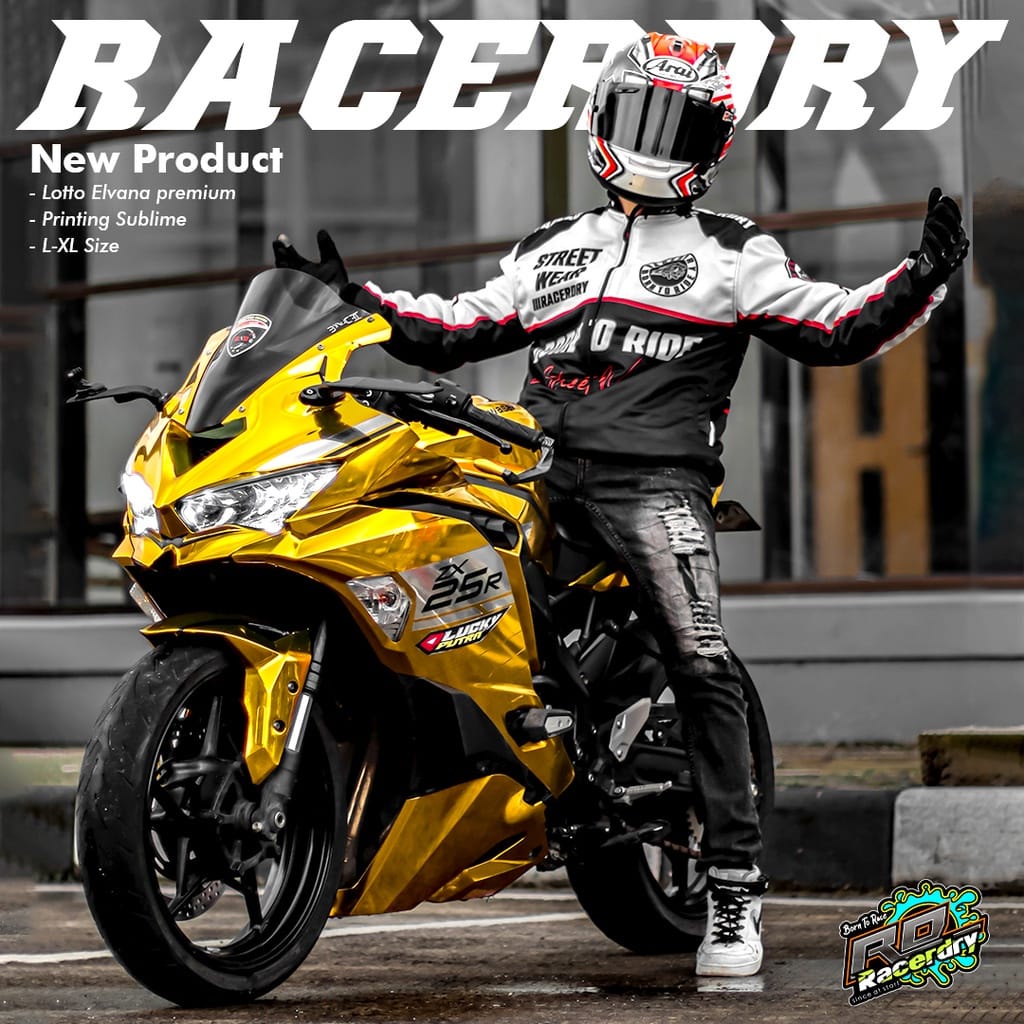 Jaket Motor Nascar Sunmori Pria Premium