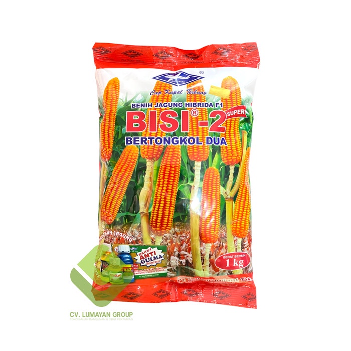 YX50 Benih Jagung Bisi 2 1kg - Tongkol 2 - Benih Jagung Bertongkol Dua