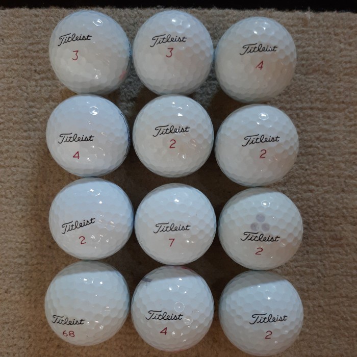 [Terbaru] Bola Golf Titleist Pro V1 & Pro V1x Grade A- per 12 pcs - pro v1x